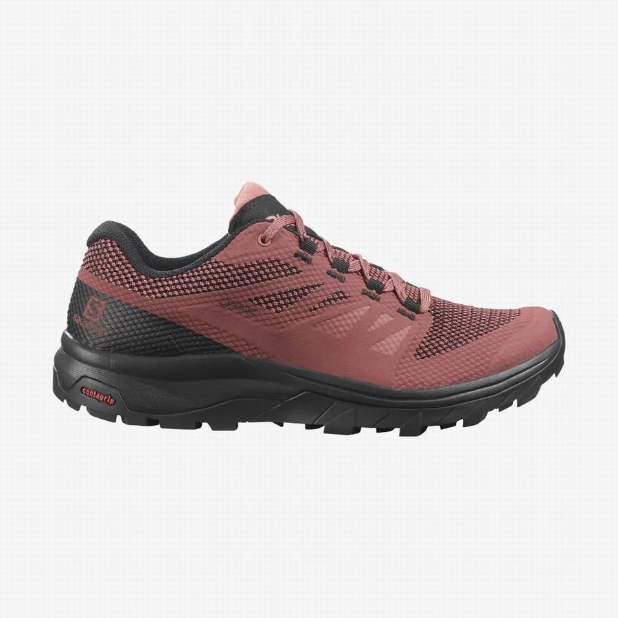 Salomon Outline Gore-tex Turisticka Obuv Damske Koralove/Čierne |FYM278QV|